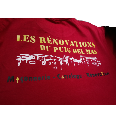 t-shirt personnalisé rouge